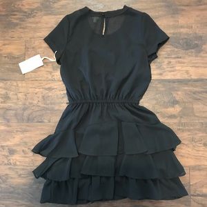 Converse Dresses - Converse One Star black chiffon dress NWT Converse Dresses - Converse One Star black chiffon dress NWT